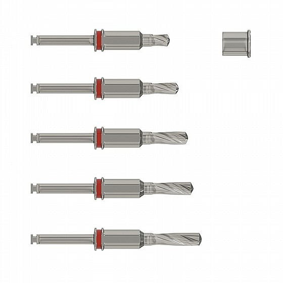  ���� ����� ������� �� ����� ?2.8 �"� + ����� ���� ������� DSI External Irrigation Stopper Drill + Surgical Guide Sleeve