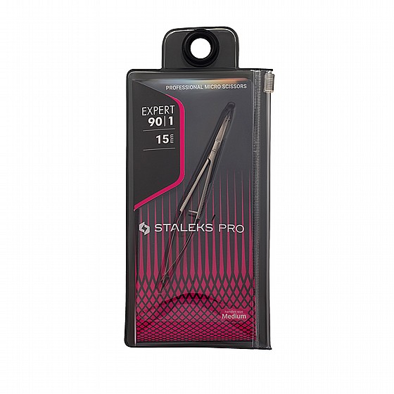 ����� ������� ������ ���� 15��  STALEKS PRO MANICURE MICRO SCISSORS EXPERT 90