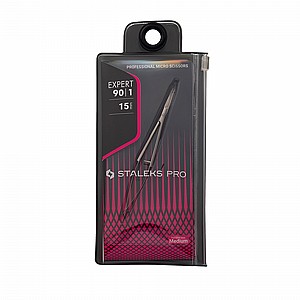 מיקרו מספריים מניקור לעור 15ממ STALEKS PRO MANICURE MICRO SCISSORS EXPERT 90 מיקרו מספריים מניקור לעור 15ממ STALEKS PRO MANICURE MICRO SCISSORS EXPERT 90