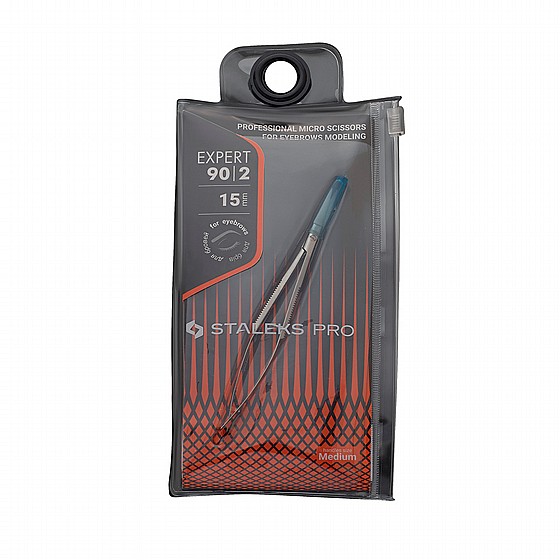 ����� ������� ����� 15��  STALEKS PRO MICRO SCISSORS FOR EYEBROWS EXPERT 90