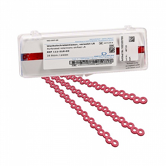 ���� ����� �����, 25 �� Dentaurum Perforated Wax Retention Model Casting Stick Rod