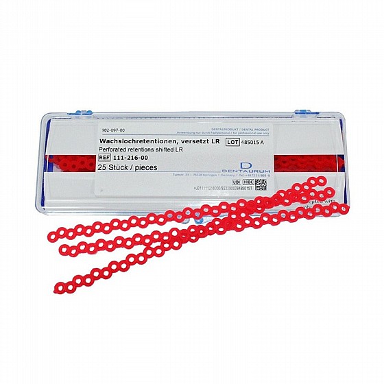 ���� ����� �����, 25 �� Dentaurum Perforated Wax Retention Model Casting Stick Rod
