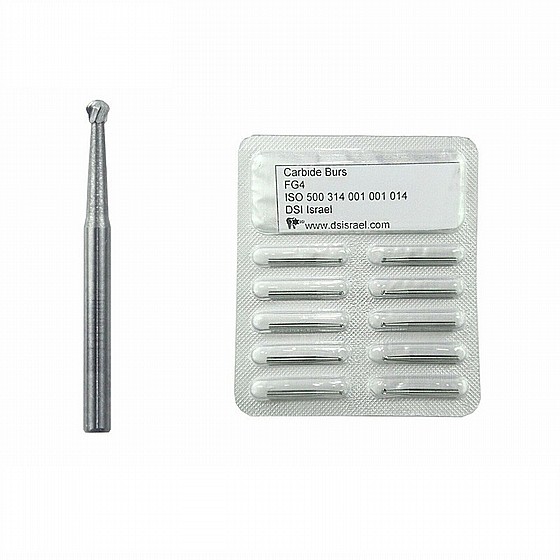 ����� ����� FG4 ������, ?1.4 �"� DSI High Speed Round Carbide Burs Bits 