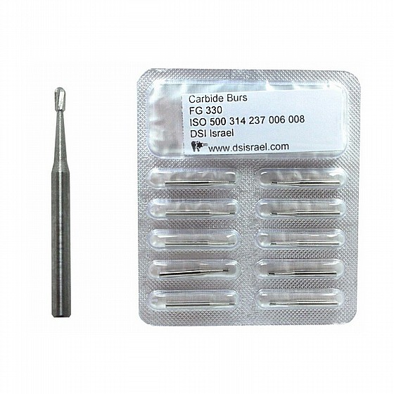 ����� ����� FG330 ���� 6 �����, ?0.8 �"� DSI Friction Grip 6 Blades Carbide Burs Bits 