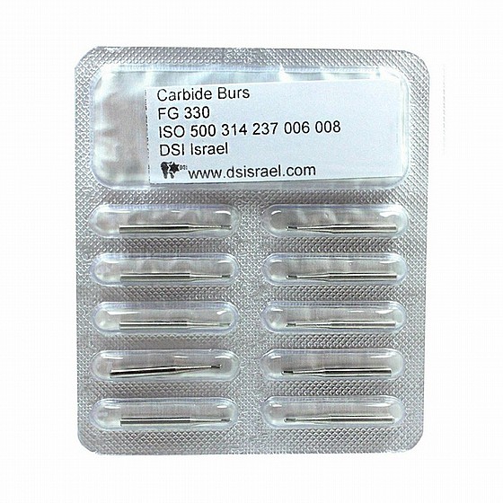 ����� ����� FG330 ���� 6 �����, ?0.8 �"� DSI Friction Grip 6 Blades Carbide Burs Bits 