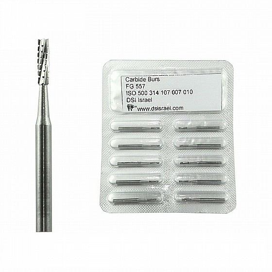 ����� ����� FG557 ���� 6 ���� ���, ?1.0 �"� DSI High Speed 6 Blades Fissure Carbide Burs Bits 