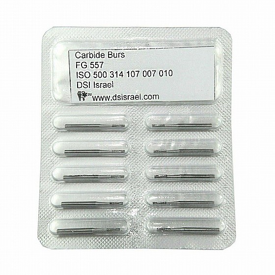 ����� ����� FG557 ���� 6 ���� ���, ?1.0 �"� DSI High Speed 6 Blades Fissure Carbide Burs Bits 