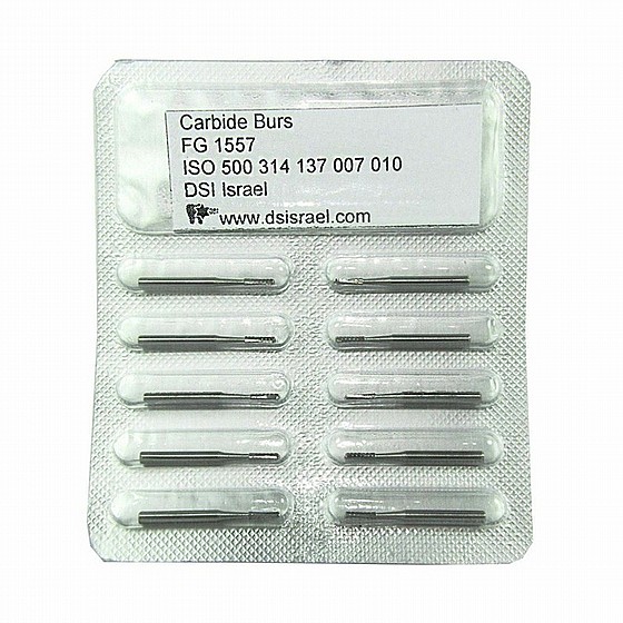 ����� ����� FG1557 ������, ?1.0 �"� DSI High Speed Cross Cut Fissure Carbide Burs Bits 