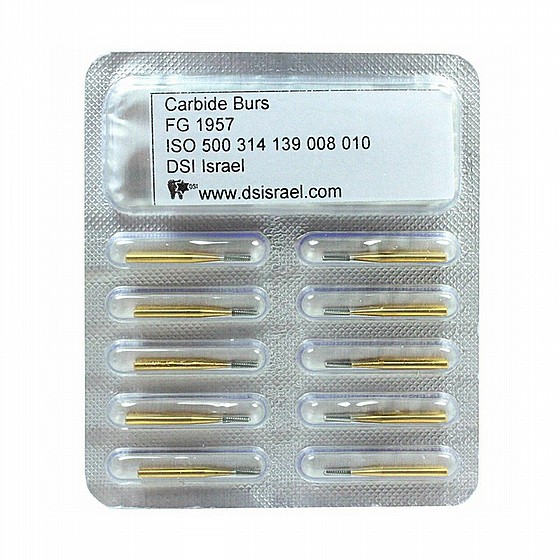 ����� ����� FG1957 ����� �����, ?1.0 �"� DSI Crown Cutter Transmetal Tungsten Carbide Burs