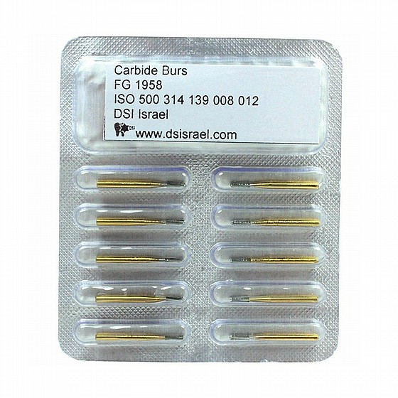 ����� ����� FG1958 ����� �����, ?1.2 �"� DSI Crown Cutter Transmetal Carbide Burs