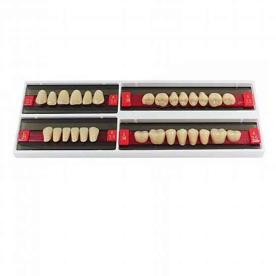 ������ ������ ������, 28 ��, ���� Wunderlux Artificial Acrylic Teeth A3.5