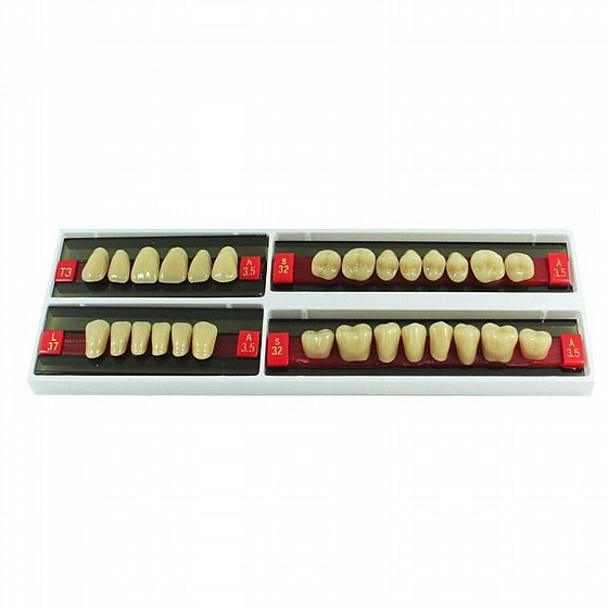 ������ ������ ������, 28 ��, ���� Wunderlux Artificial Acrylic Teeth A3.5