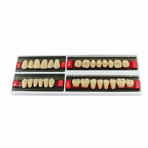������ ������ ������, 28 ��, ���� Wunderlux Artificial Acrylic Teeth A3.5