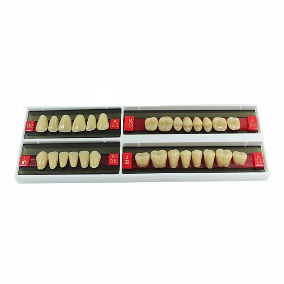 ������ ������ ������, 28 ��, ���� Wunderlux Artificial Acrylic Teeth A3.5