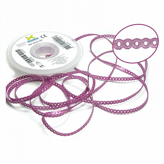 ����� ������ ���� ����� ���� 1.5� Morelli Elastic Power Chain Pearl Rose 	