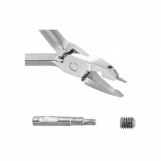 ����� ������ ������ ����� + ��� ���� ����� Dentaurum Premium Line Tweed Loop Forming Plier, Hard Metal Tip