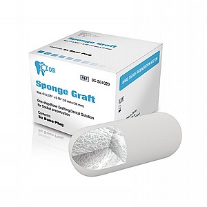 ספומג' גרפט ספוג עם עצם גודל 10X20ממ 5יח DSI SPONGE GRAFT ספומג' גרפט ספוג עם עצם גודל 10X20ממ 5יח DSI SPONGE GRAFT
