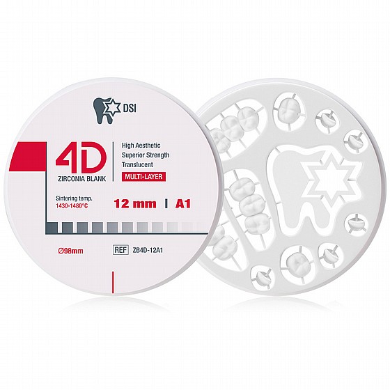 ���� �������� ������ �� ����� �� ���� ������� ������ DSI 4D ZIRCONIA BLANK