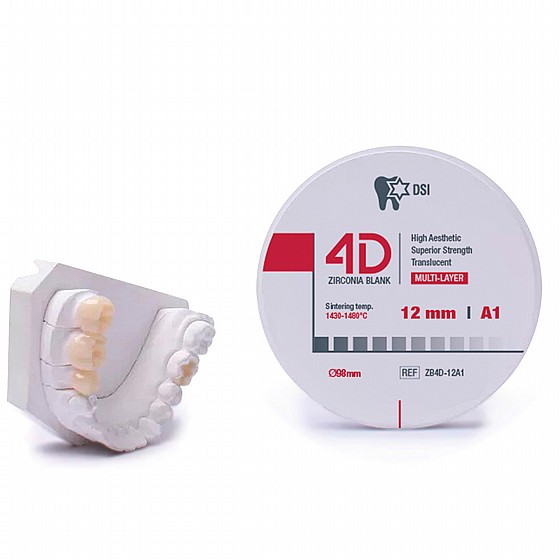 ���� �������� ������ �� ����� �� ���� ������� ������ DSI 4D ZIRCONIA BLANK