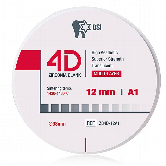 ���� �������� ������ �� ����� �� ���� ������� ������ DSI 4D ZIRCONIA BLANK