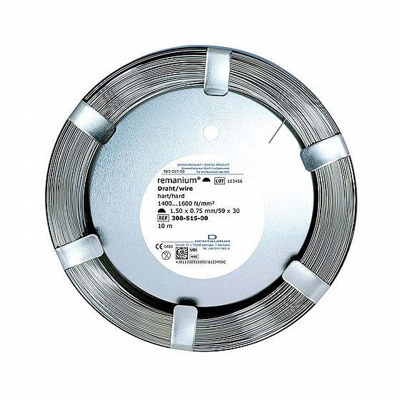 ��� ����� �������� ��� ����� 10��� - 2.0X1.0 �"� - remanium wire on coils half round