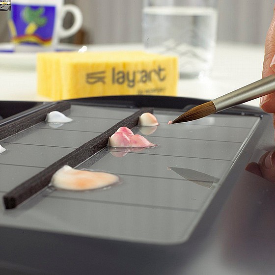 ������� ������ �� 2 ��� ����� Renfert Lay Art Crystal Aqua Mixing Tray