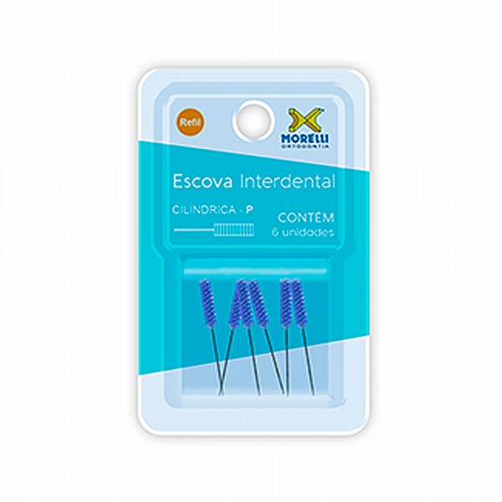 6 ������ ������ ���� ������ ��� ������ ��������� �������  Morelli Interdental Brush Refils Cylindrical P 