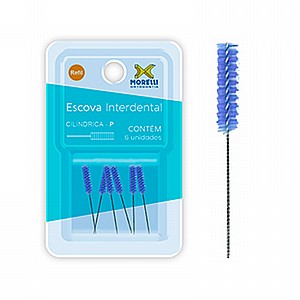6 ������ ������ ���� ������ ��� ������ ��������� �������  Morelli Interdental Brush Refils Cylindrical P 