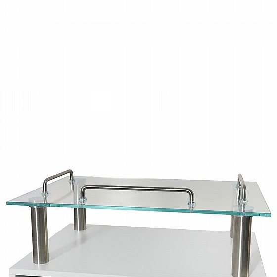 ���� ����� ������� �� 4 ������ ������ UV ������ �82�40�59 ��� Aesthetic Trolley with 4 Drawers and Glass Shelf