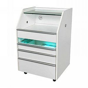 ���� ����� ������� �� 3 ������ ������ UV ������ �80�46�51 ��� Multifunctional Trolley with Four Drawers and UV Lamp