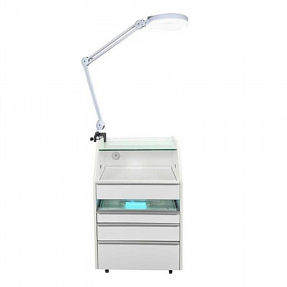���� ����� ������� �� 3 ������ ������ UV ������ �80�46�51 ��� Multifunctional Trolley with Four Drawers and UV Lamp
