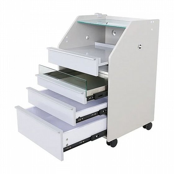 ���� ����� ������� �� 3 ������ ������ UV ������ �80�46�51 ��� Multifunctional Trolley with Four Drawers and UV Lamp