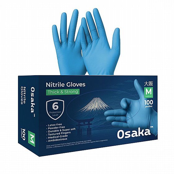 Nitrile Gloves - ����� ������ �������� 3.5 ��� ��� ���� Osaka
