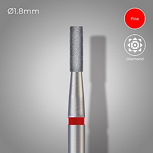 מקדח יהלום למעבדה/סלון יופי אדום פיין 110-018 DSI DIAMOND LAB BUR HP FLAT END CYLINDER מקדח יהלום למעבדה/סלון יופי אדום פיין 110-018 DSI DIAMOND LAB BUR HP FLAT END CYLINDER