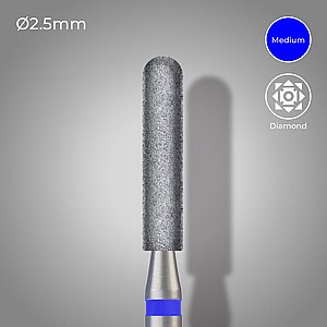 ���� ����� ������/���� ���� 143-025 DSI DIAMOND LAB BUR HP ROUND END CYLINDER