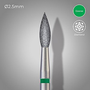 ���� ����� ������/���� ���� ���� ����� 243-025 DSI DIAMOND LAB BUR HP FLAME