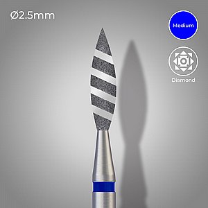 ���� ����� ������/���� ���� "������" ���� ����� 243-025 DSI DIAMOND LAB BUR HP FLAME