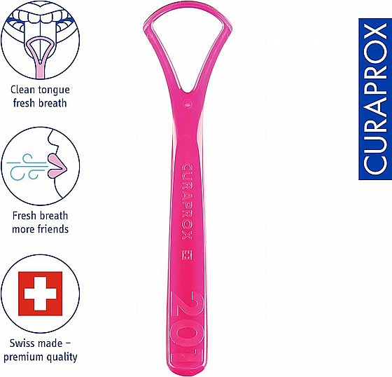 ���� ���� ����� ������ �� ������� Curaprox Tongue Cleaner, Single Blade 