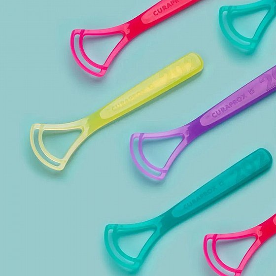 ���� ���� ����� ������ �� ������� Curaprox Tongue Cleaner, Double Blade 