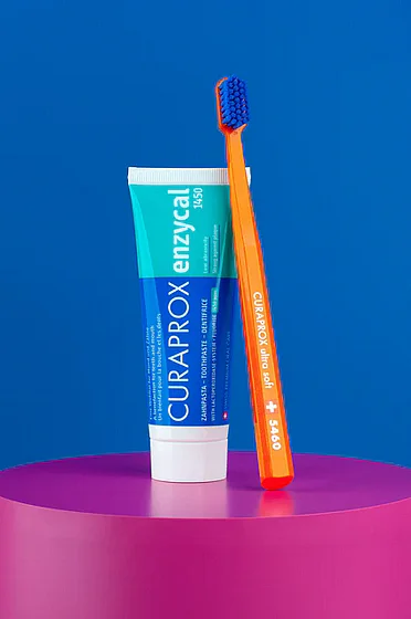���� ������ ��� SLS ������ ������� ���� 12+ Curaprox Enzycal 1450