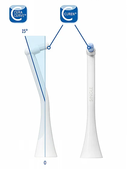 ��� ���� ����� ����� ������ �� �������� Curaprox Brush Head Single for Hydrosonic 