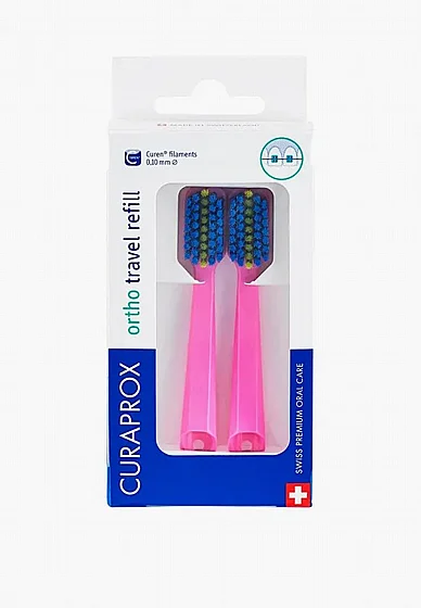 ���� ������ ������ ����� ������ Curaprox Travel Set Brush Head Refills CS 5460 Ortho