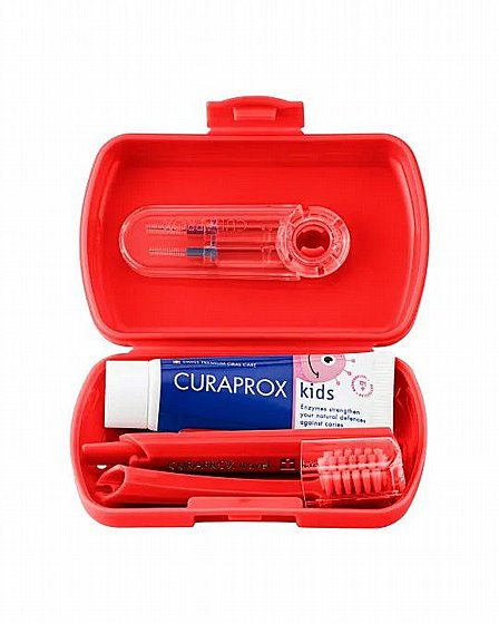 ���� ������ �������� ������ ������� 6+ Curaprox Kids Travel-Set
