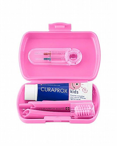 ���� ������ �������� ������ ������� 6+ Curaprox Kids Travel-Set