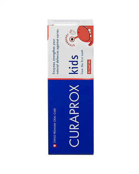 ���� ������ ������ ��� �������� ���� ��� ���� 0+ Curaprox Toothpaste Kids Strawberry