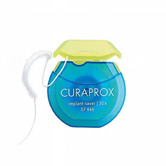 ��� ����� ����� ������ ������ ���� ����� ���� 30 �� Curaprox DF 846 Implant-Saver Dental Floss