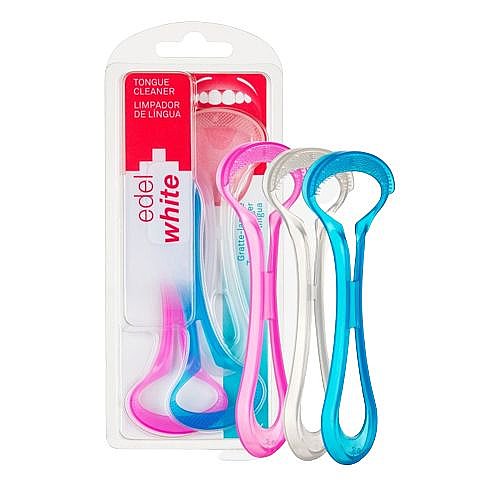 ���� ���� ������ ���� 3 �� Edelwhite EW-TC4 Tongue Cleaner
