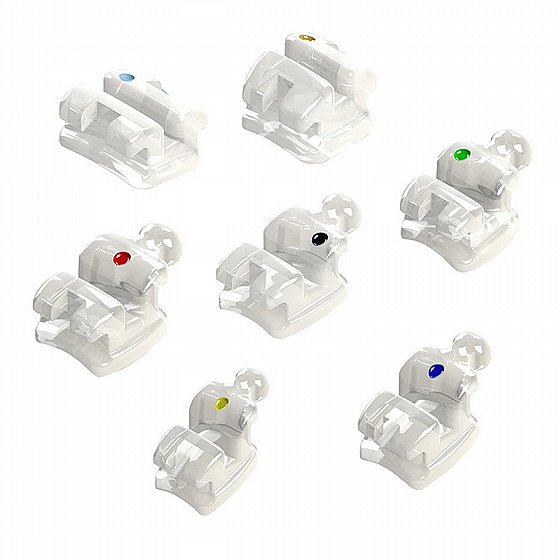 ���� ������  .022" ����� 5 ��� Morelli Bracket Prescription Roth Ceramic