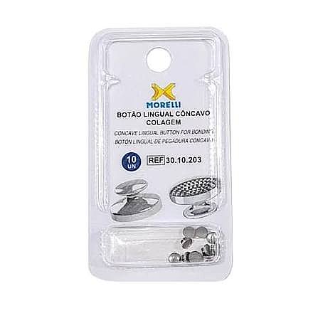 ����� �������� ���� ����� 10��  Morelli Metal Lingual Buttons For Bonding Concave