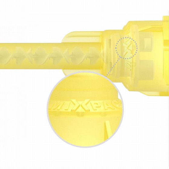 ��� ������ ������ ����� ���� ��� ����� 50 �� MIXPAC� T-Mixer Mixing Tip 69.5mm Yellow